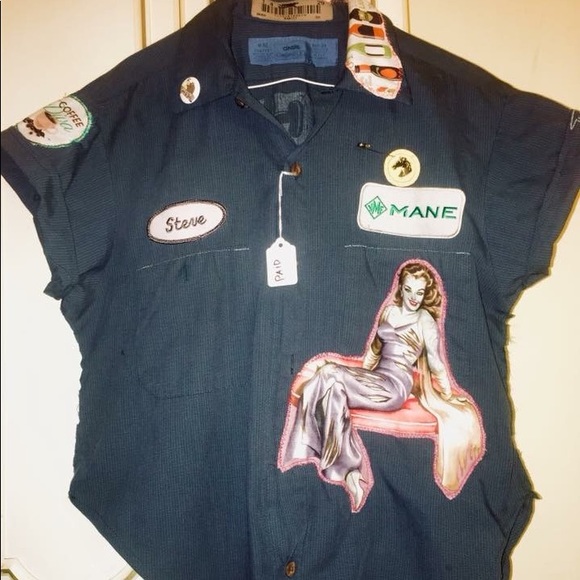 Upcycled mechanic shirts - Picture 2 of 2